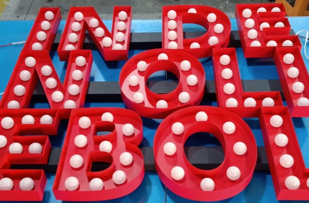 BULB LETTER SIGN